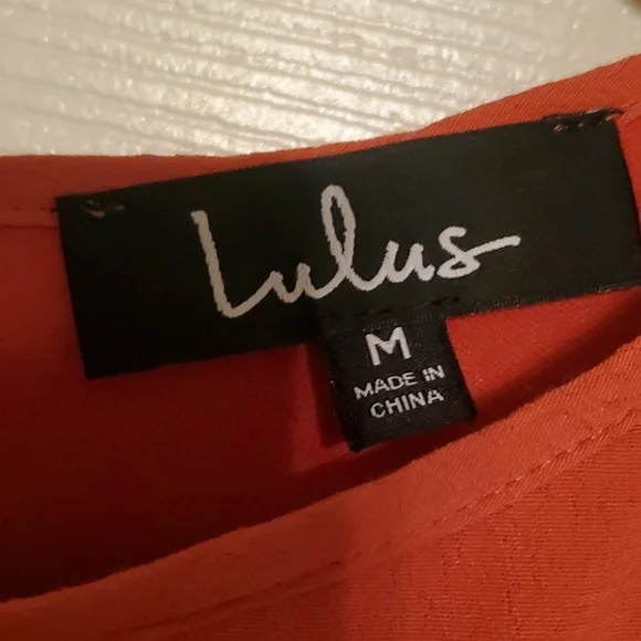 Lulus orange and white dress - Picture 3 of 5